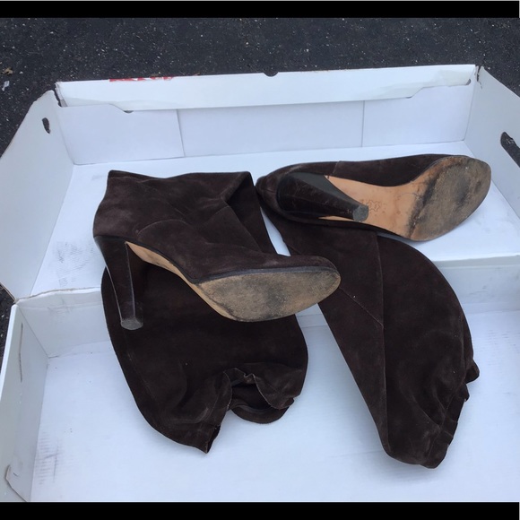 MK brown suede knee high boots size 9 - Picture 2 of 4